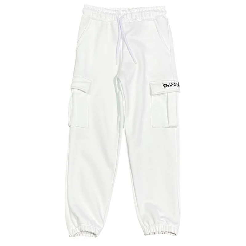 pantalone CARGO 58403 BIANCO DISCLAIMER 