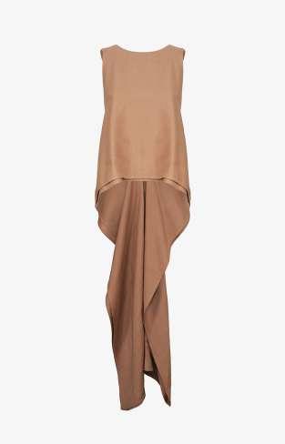 top donna giromaniche con incrocio cammello shiki SK6013 TERRA SHIKI 