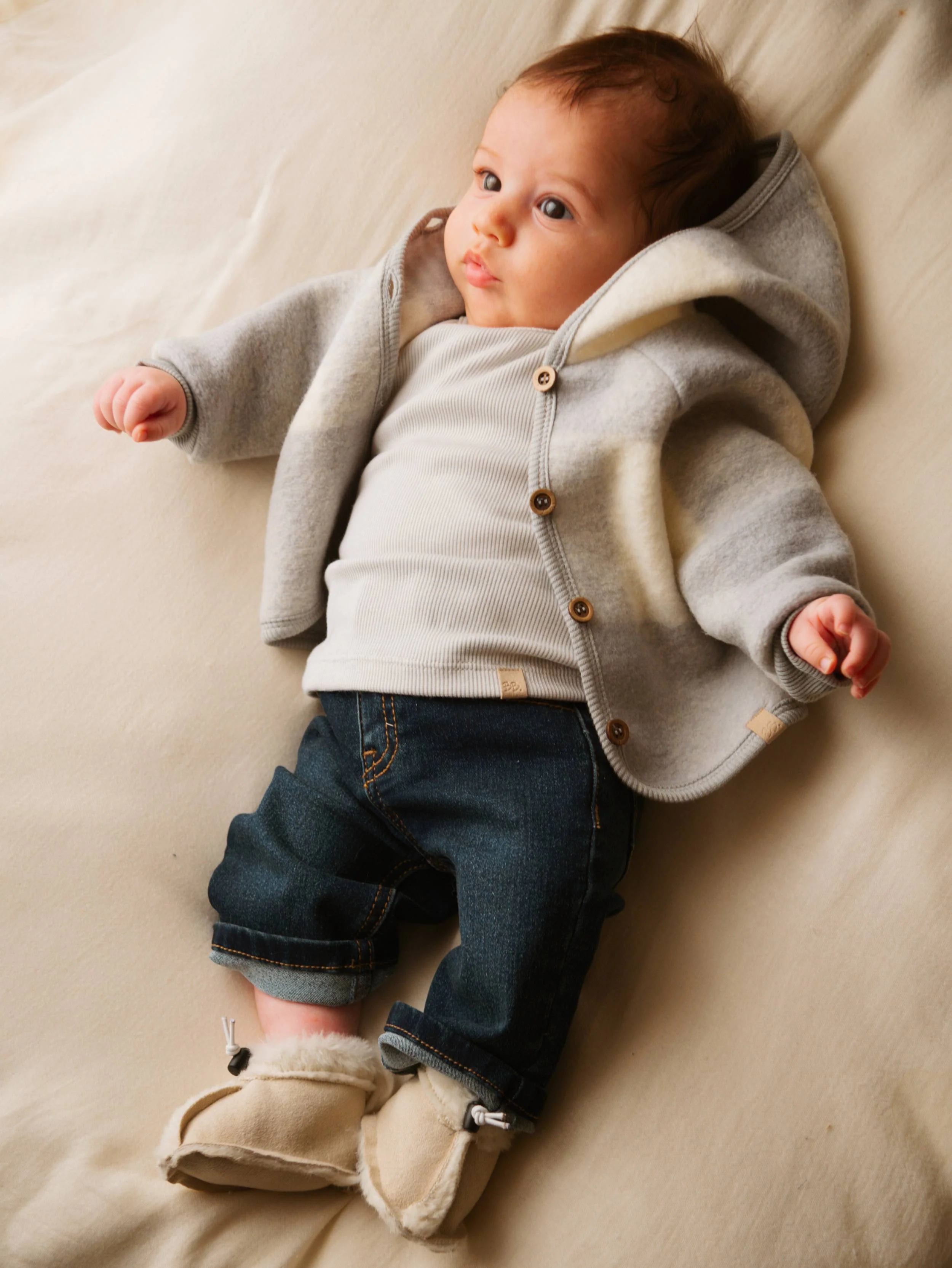 t- SHIRT BAMBINO  CON APERTURA SPALLE grey bamboom 1069 SKY GREY BAMBOOM 