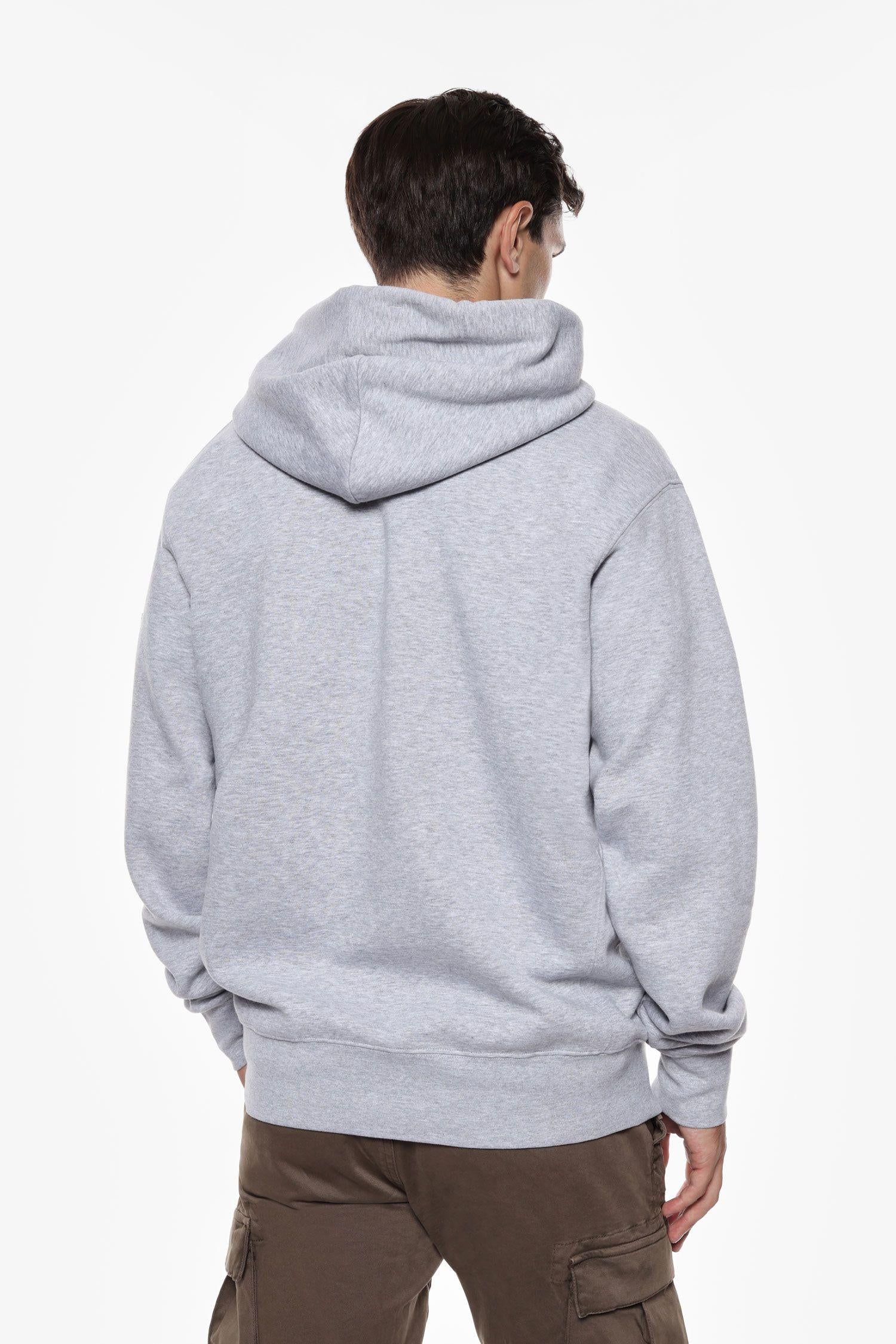 Felpa uomo con cappuccio e maniche lunghe grigio imperial F8857009U2 GRIGIO IMPERIAL  UOMO 