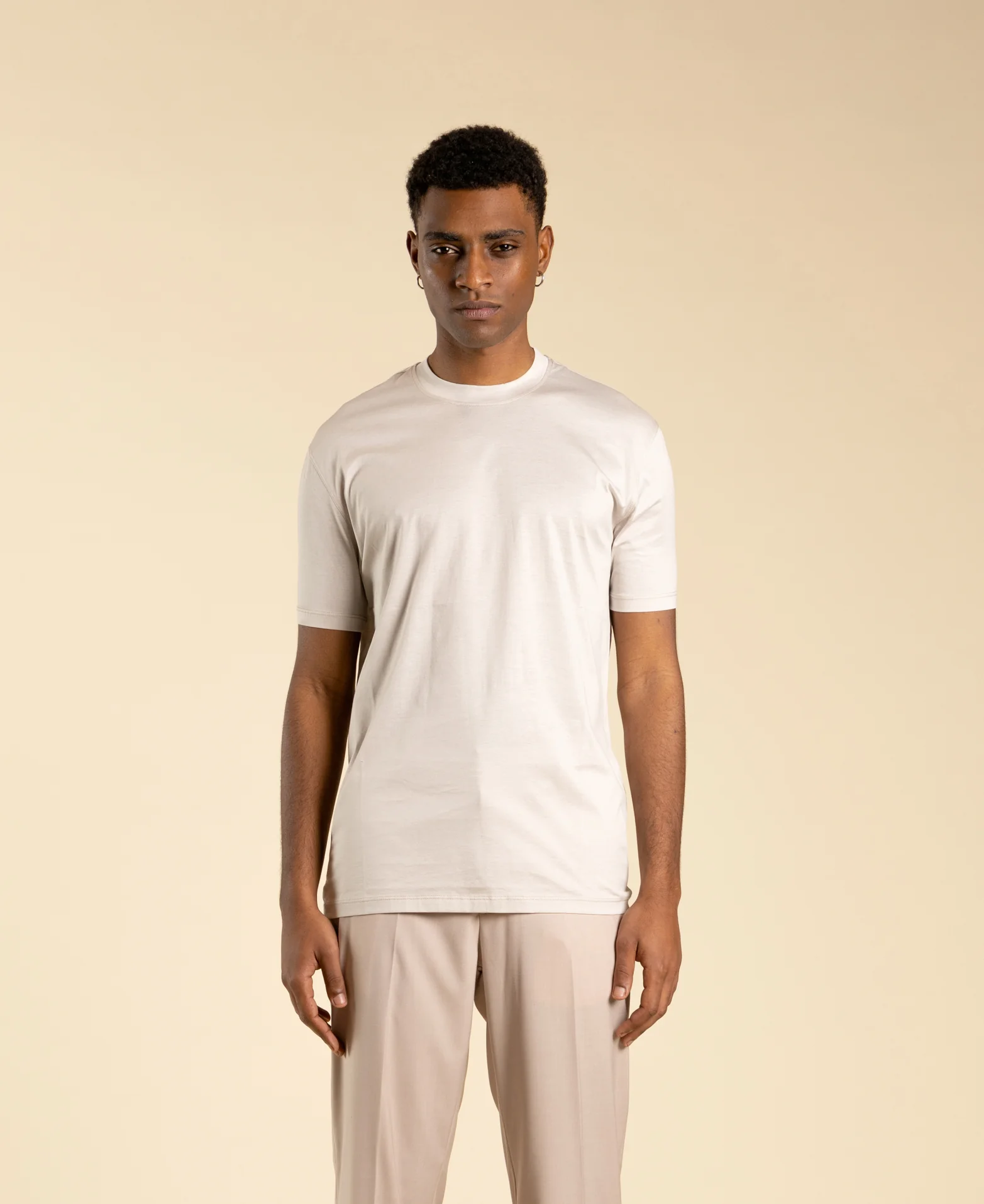 T-shirt regular fit in cotone filo di scozia TS3327 CIPRIA I'M BRIAN 