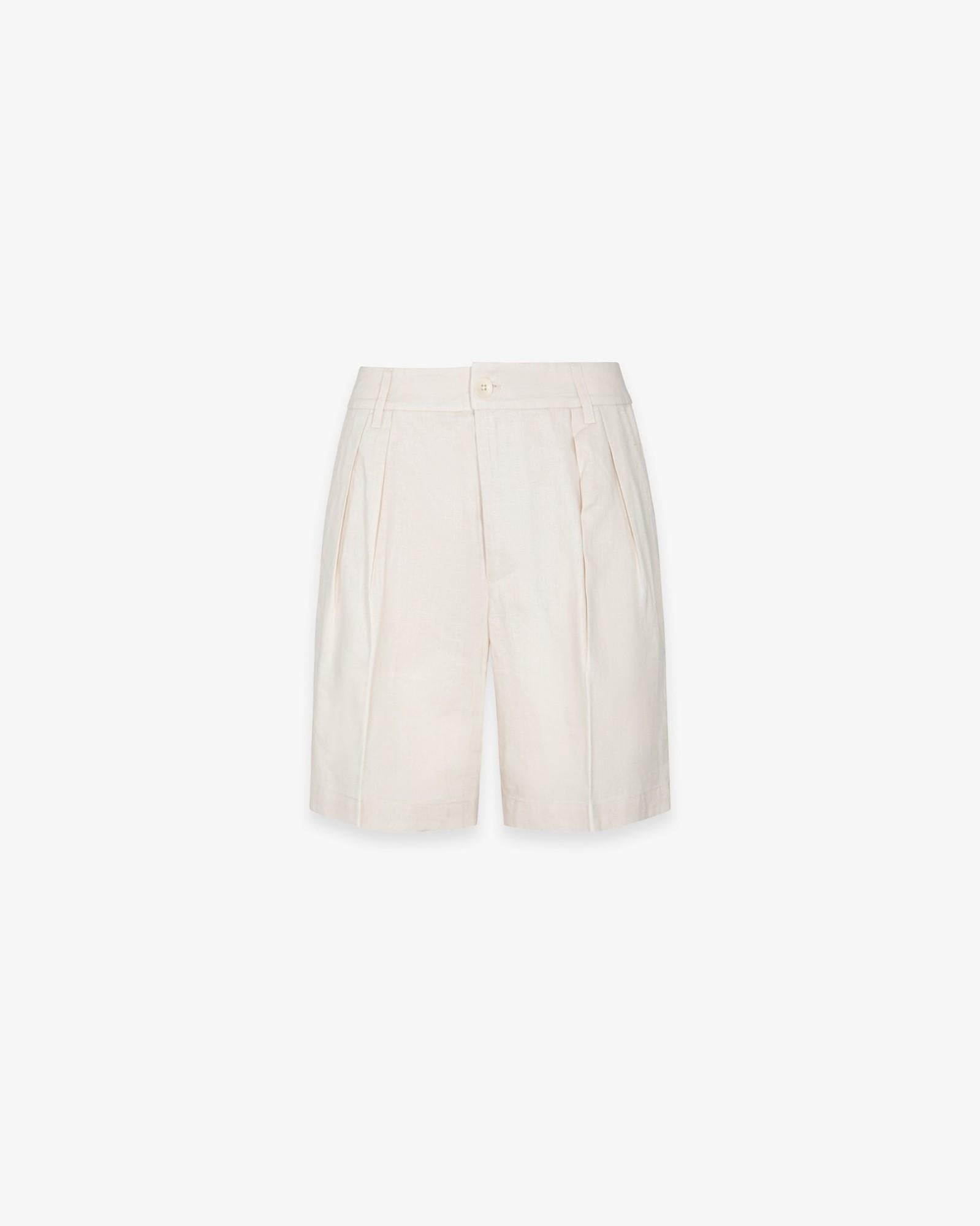 BERMUDA DONNA CON PENCES IN LINO Beige HINNOMINATE HMABW02643 BEIGE HINNOMINATE 