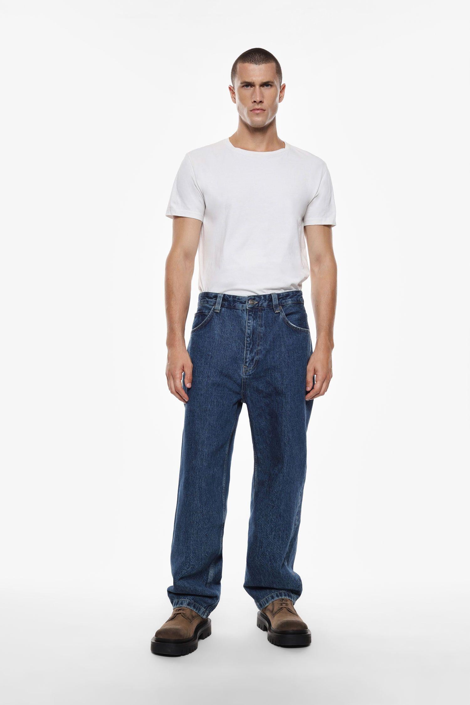 Jeans uomo a vestibilità ampia denim imperial P860140006 DENIM IMPERIAL  UOMO 